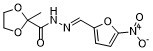 1,3-Dioxolane-2-carboxylic acid, 2-methyl-, (5-nitrofurfurylidene)hydrazide 91687-60-4